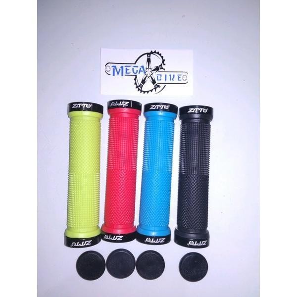 HAND GRIP ZTTO DOUBLE LOCK karet mtb lipat anti slip sepeda mtb lipat bmx - Hijau