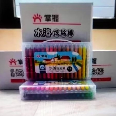 

NEW Crayon Grasp Mata Sedang isi 48 PREMIUM
