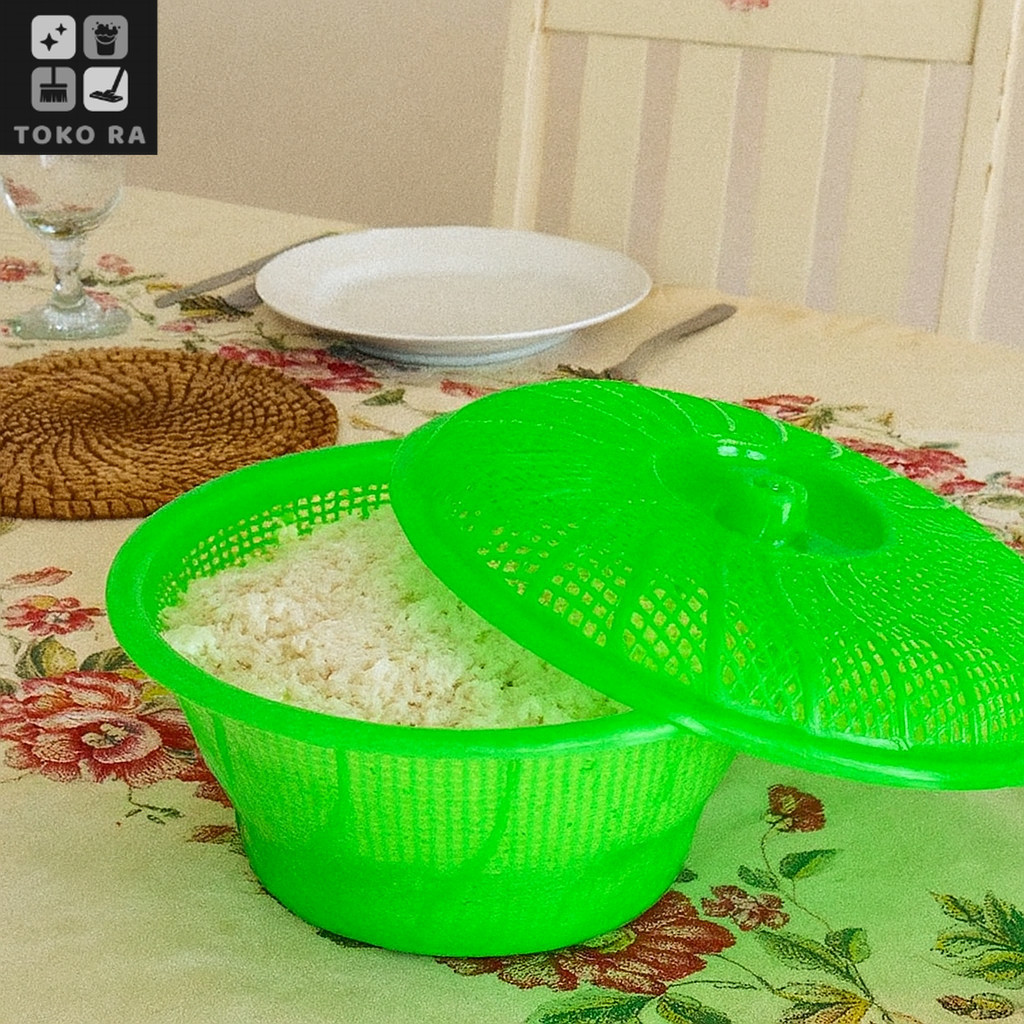 RA Bakul nasi Bakul nasi jumbo / keranjang nasi tutup / wadah nasi tempat nasi