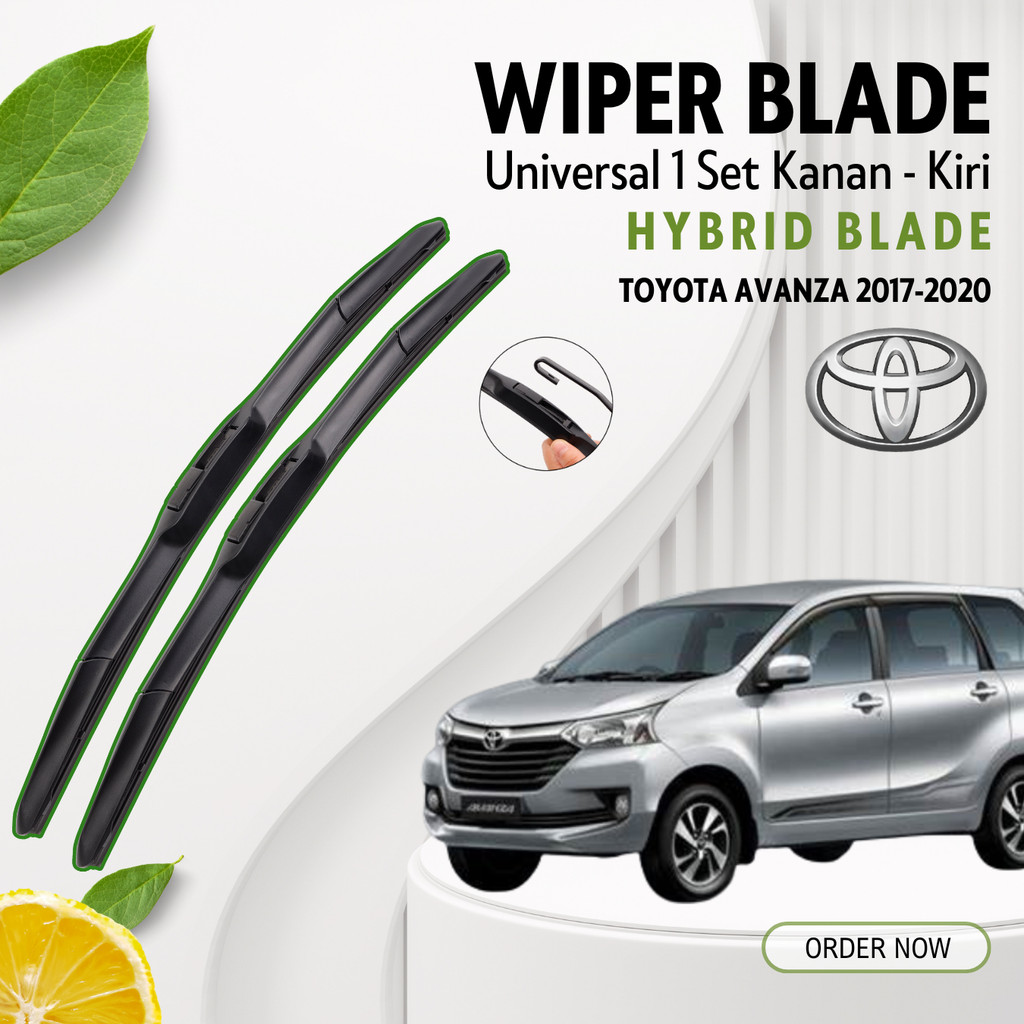 Wiper Mobil Hybrid Avanza 2017 - 2020 Premium Satu Pasang Kiri Kanan GEDE WIPER