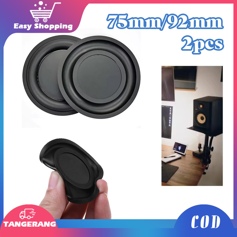 2pcs Bass Radiator Pasif 75mm 92mm Pasif Speaker Getaran Aksesoris Membran Getaran Subwoofer