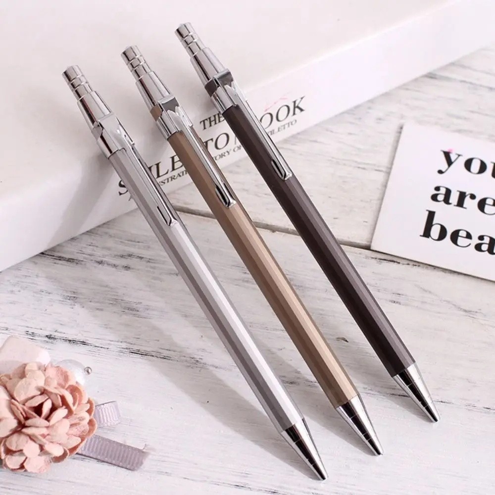 

1PCS Pensil HB Mekanik Gravitasi Rendah Premium Mechanical Pencil 0.5/0.7 mm Desain Metal