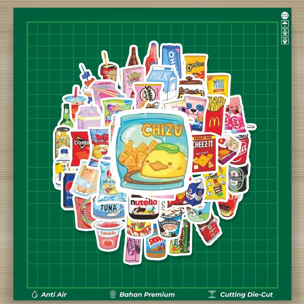 

HOT 50 PCS STIKER Stiker You Don't Know Food/ Stiker Makanan & Minuman ringan Stiker Fashion Cars Decal Dingin Kartu Album Custom Vinyl Anti Air- Sticker Aesthetic Buku Journal Koper Casing HP Tablet Laptop Helm Motor Botol Minum