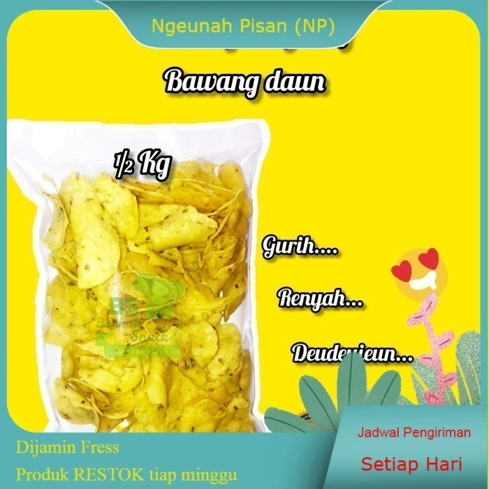 

Comring Singkong Bawang Daun Gurih Renyah Kemasan 500g Original