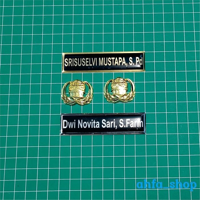 

Paket Name Tag ASN Bahan Kuningan Stainless Name tag & Pin Korpri Foto - Kuningan, Magnet