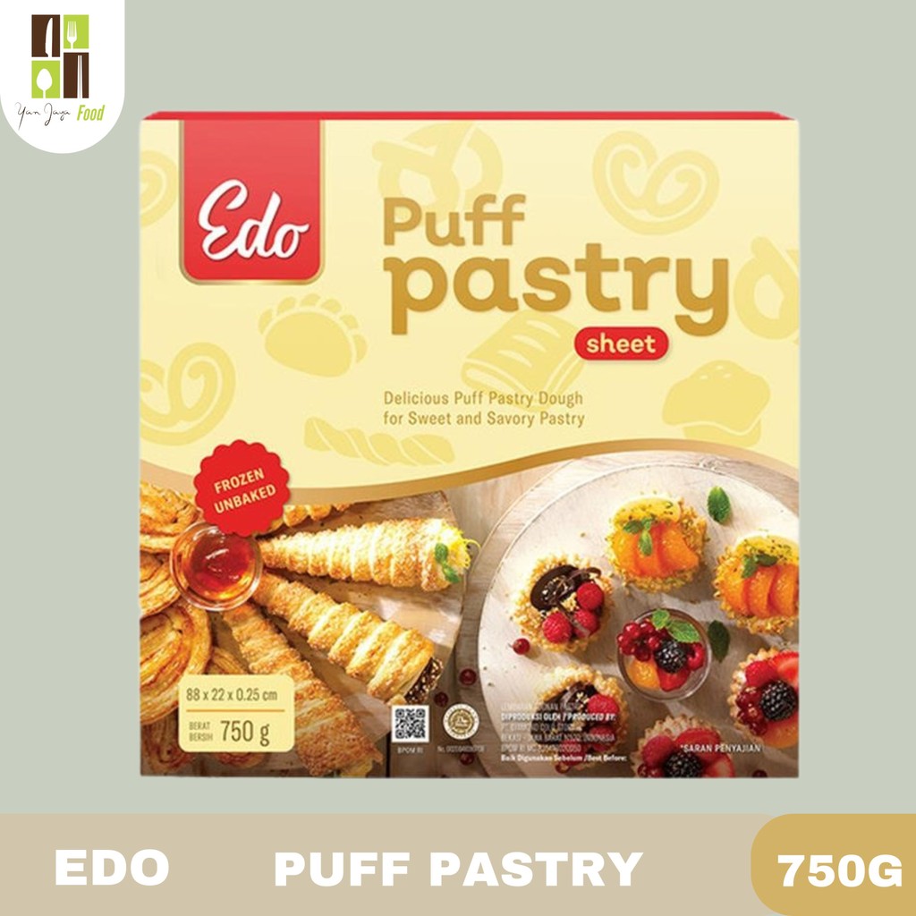Edo Puff Pastry Sheet 750g / Kulit Pastry / Lembaran Adonan pastry / Kulit Zuppa
