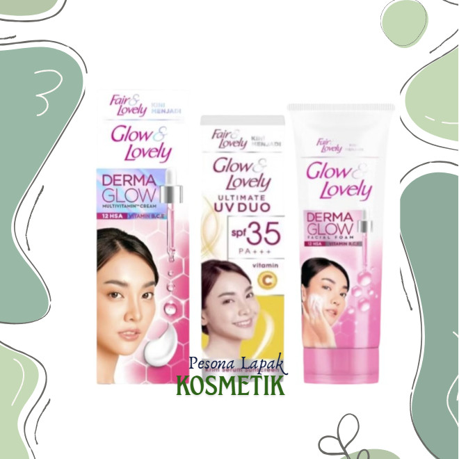 Glow and Lovely Cream Multi Vitamin Cream Wajah Fair & Lovely & Vit C