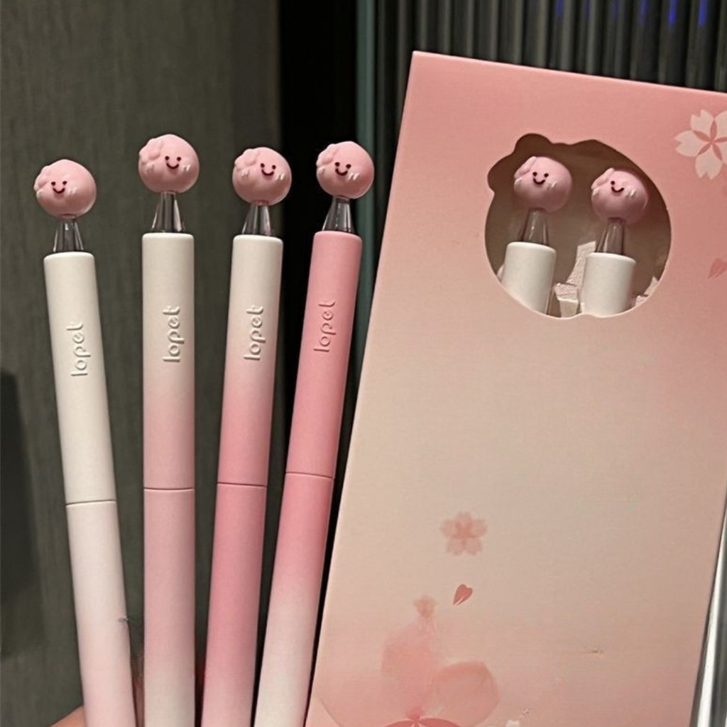 

[doodledreams] Pulpen Smile Pink 1 SET Isi 4 PCS / Cute Pen / Bolpen Tinta Lucu / Alat Tulis Sekolah