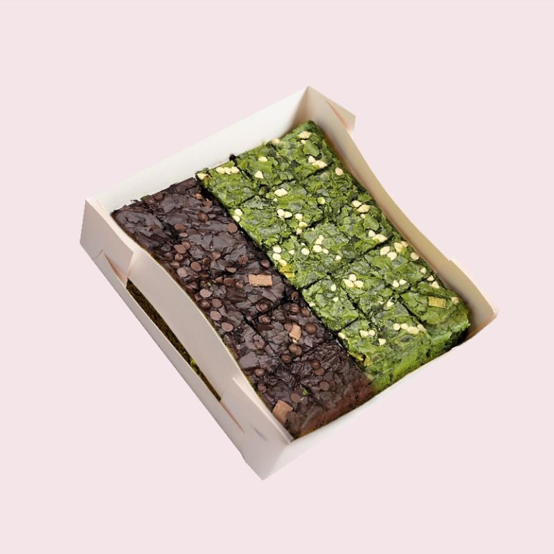 

Brownies Greentea x Choco