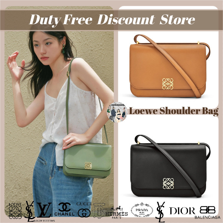 Loewe Goya Wanita Asli Cowhide Bag (Tas Bahu / Tas Bahu Miring) Kode A896N01X03 Garansi Dua Tahun As