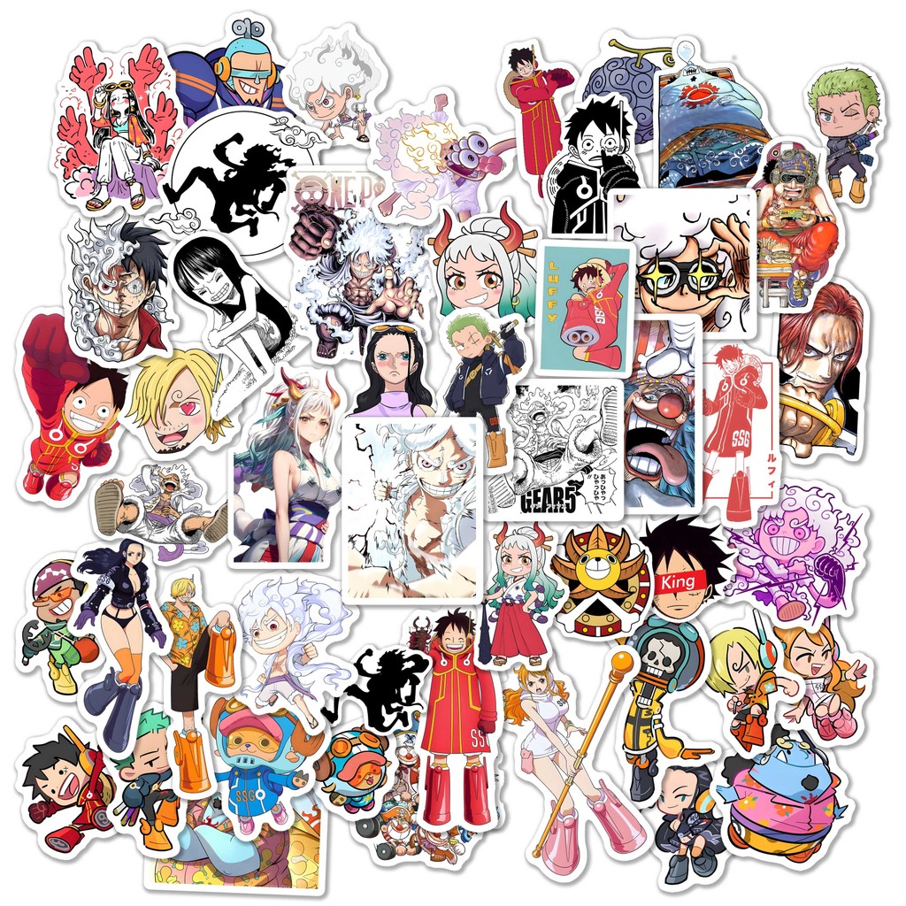 

STIKER ONE PIECE EGGHEAD ISI 50 PCS PER PACK ST093 LUFFY ZORO