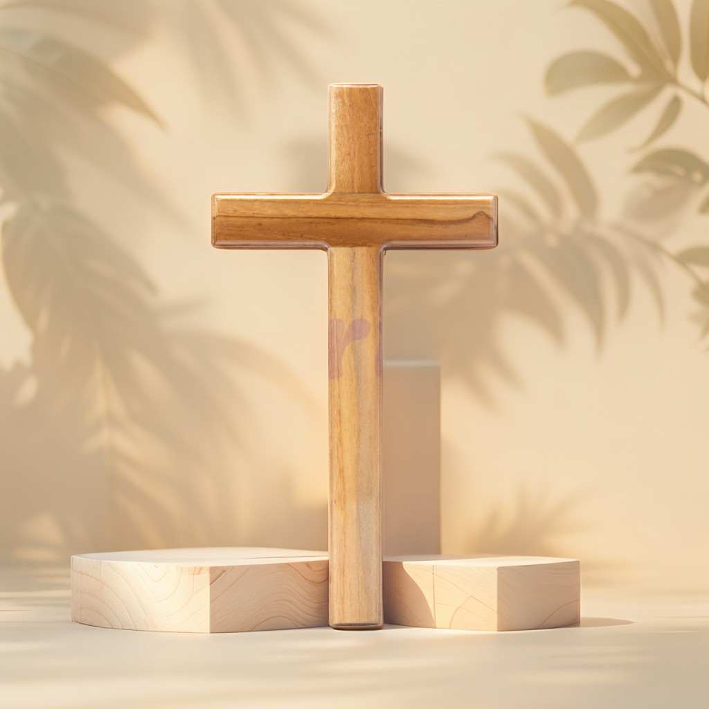 SALIB DINDING KRISTEN 25 cm / SALIB GANTUNG KRISTEN PROTESTAN/ PAJANGAN SALIB DINDING / HIASAN DINDI