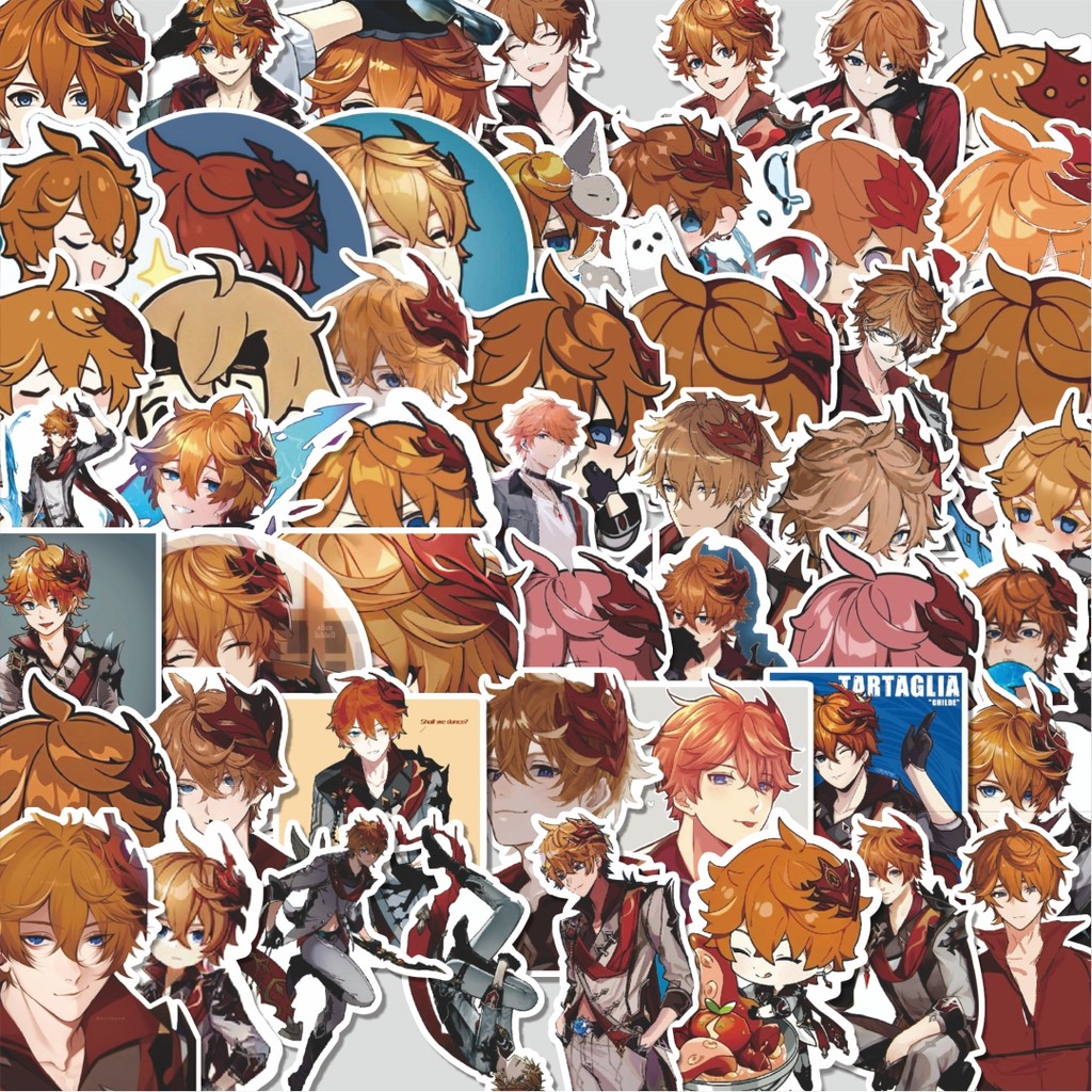 

Stiker Cutting Pack Stiker Anime Genshin Impact Tartaglia Isi 100Pcs Series Aesthetic Lucu Keren Untuk Koper Bahan Vynil