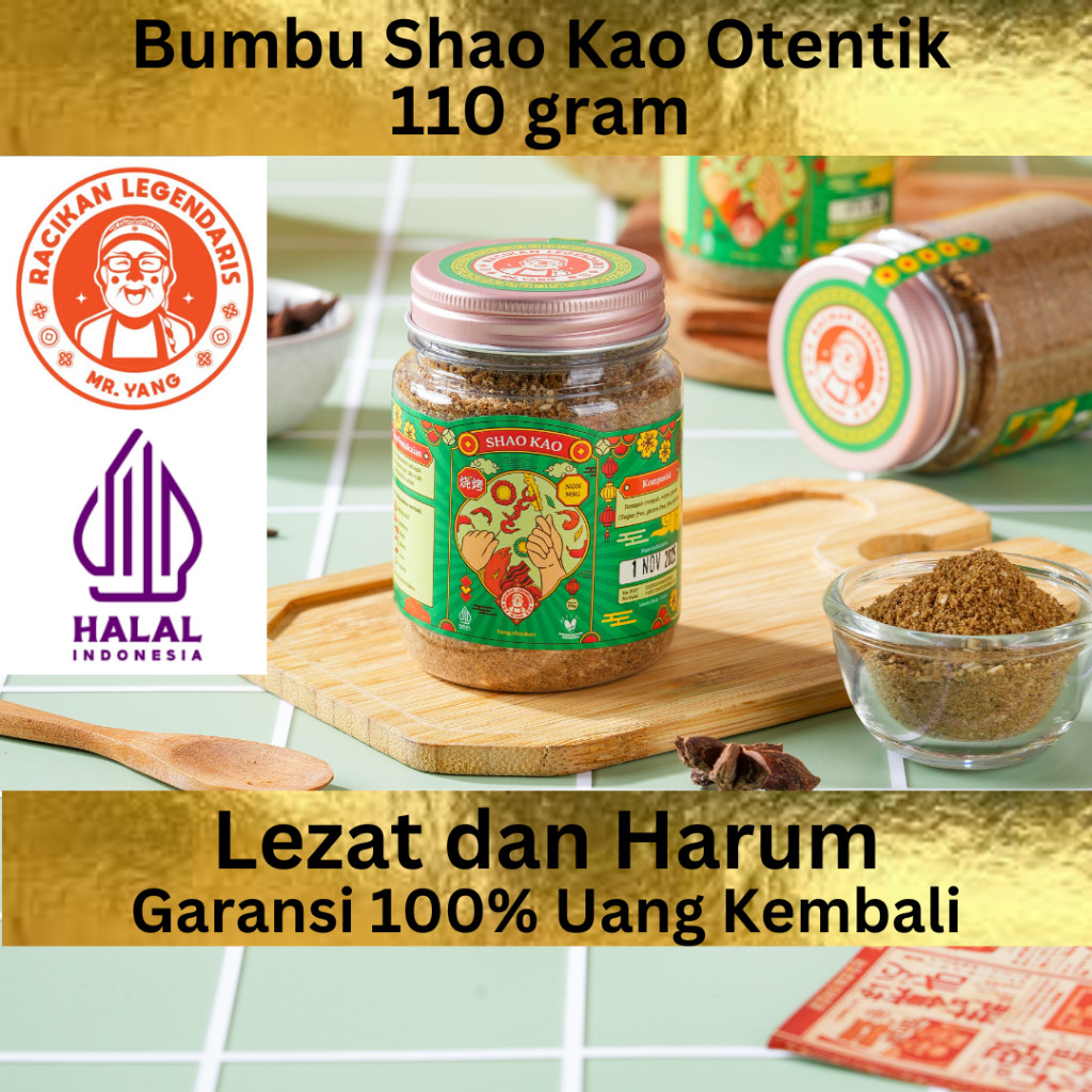 

Racikan Legendaris Bang Shao Kao Bumbu Shaokao 110 Gr Masak Tumis Marinasi Panggang Sate Serba Guna