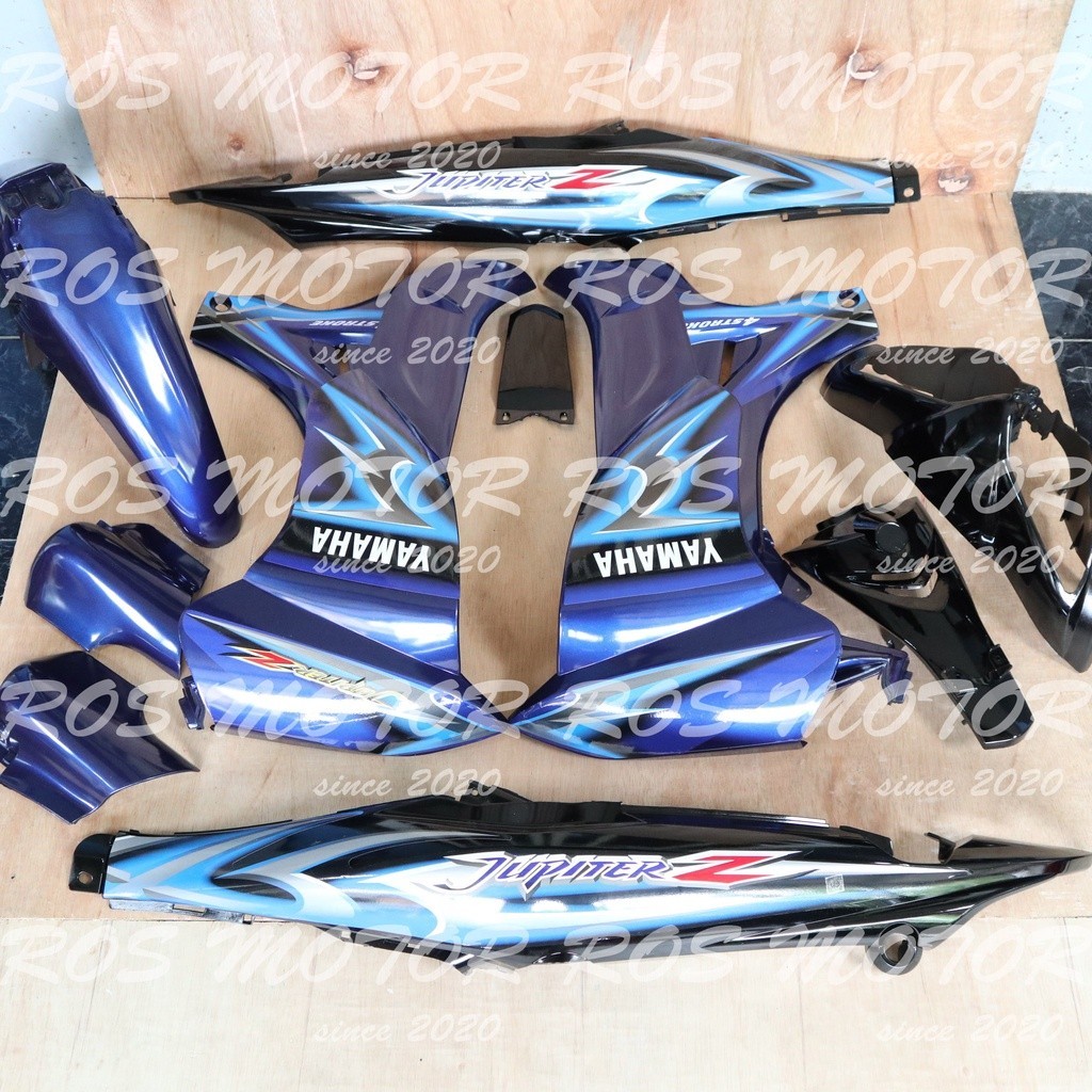 Cover Body Jupiter Z Burhan 2006 Biru Hitam Full Set Halus Bodi Jupiter Z Burhan Body Jupiter Z New