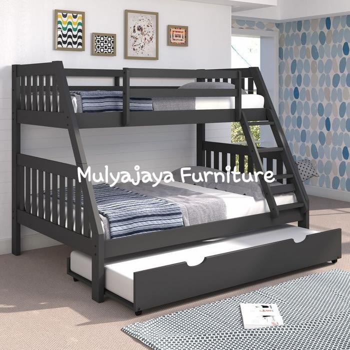 TEMPAT TIDUR TINGKAT KAYU JATI - 3/2