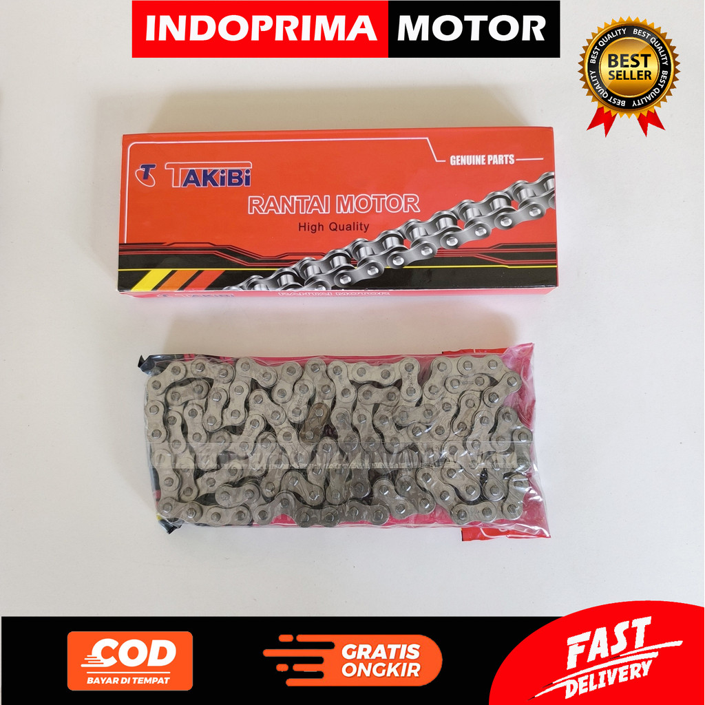 TAKIBI RANTAI MOTOR 428H - 108. RANTAI BESAR 428H - 108L UNTUK SEMUA MOTOR BEBEK