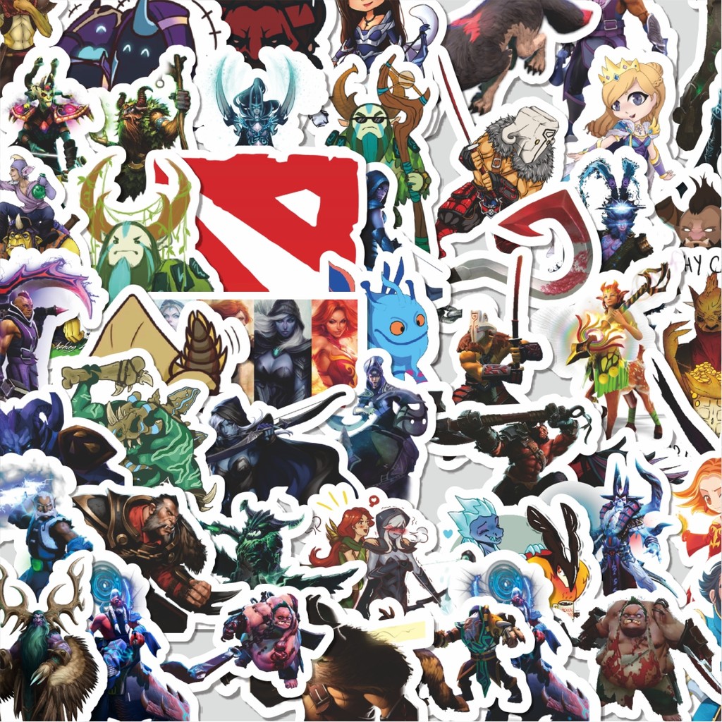 

Stiker Cutting Pack Stiker Defend Of The Ancient - DOTA Series 2 Isi 100Pcs Series Aesthetic Lucu Keren Untuk Koper Bahan Vynil