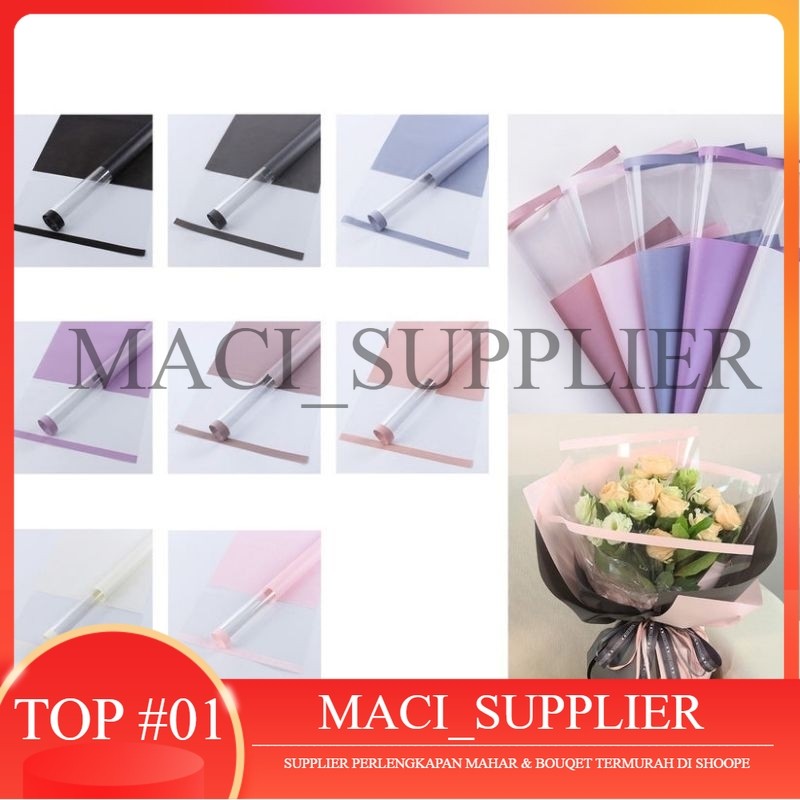 

FL30 OPLIS Kertas Bunga Paper Buket Motif Frame List OPP Transparan Florist Cellophane