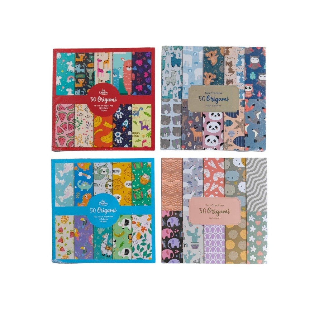 

Origami motif INA 16x16 50 lembar
