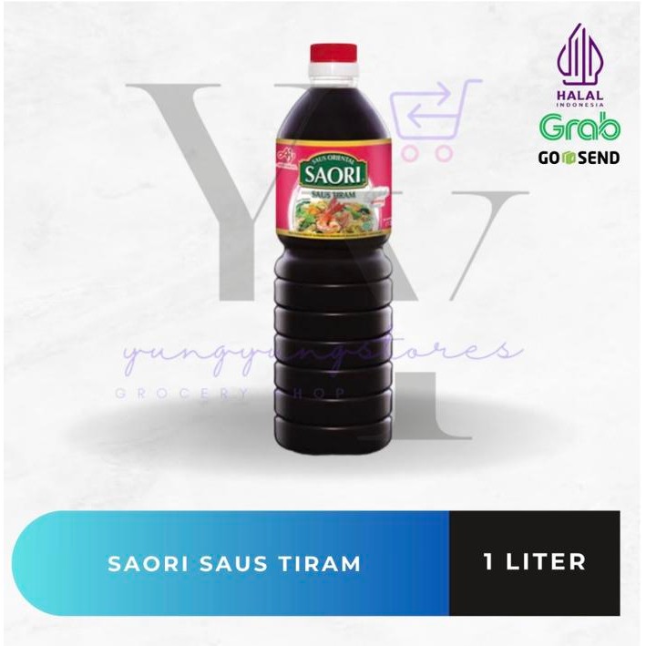 

Saori Saus Tiram / Teriyaki / Lada Hitam Botol 1 Liter / 1000 ml - Saus Tiram