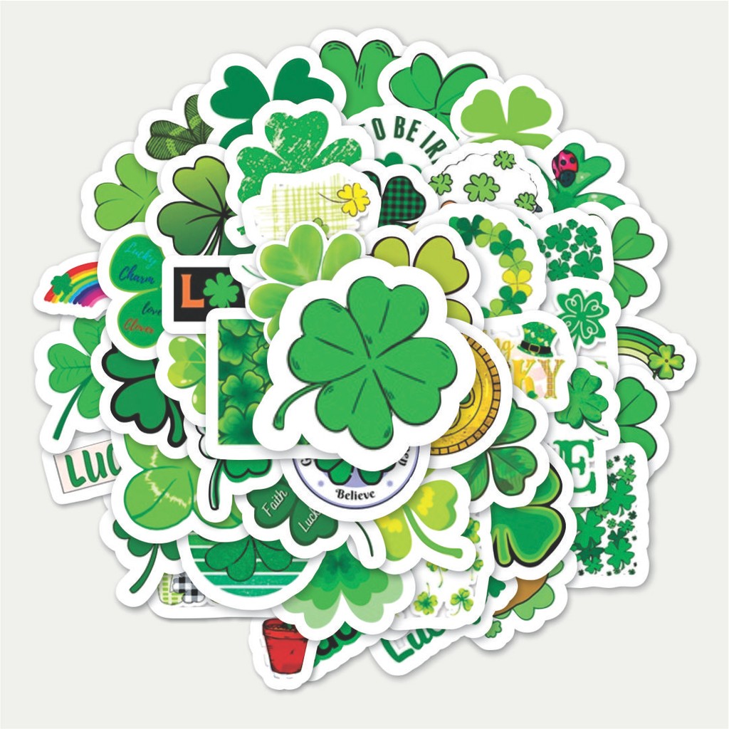 

Sticker Pack Stiker Four Leaf Clover [Semanggi Berdaun Empat] | Sticker TUMBLR | Stiker LAPTOP KOPER HELM