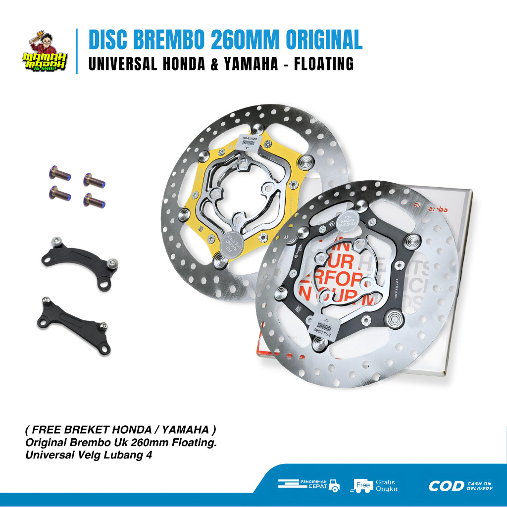 Disc Brembo 260mm Vietnam piringan cakram brembo vario beat scoopy mio - Disc Piringan cakram 260mm