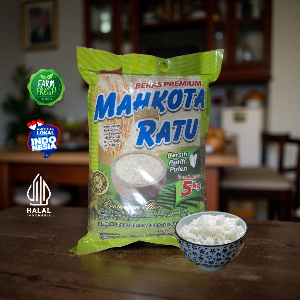 

Beras Premium Merk Mahkota Ratu 5 Kg