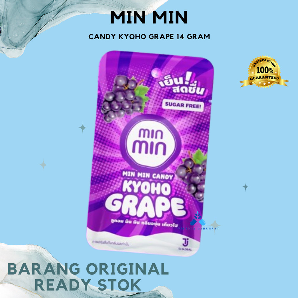 

Permen Anggur Kyoho Min Min Candy Kyoho Grape 14 Gram - w&w