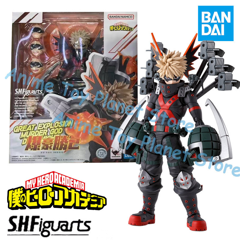 In Stock Bandai S.H.Figuarts SHF My Hero Academia Katsuki Bakugo Anime Action Fighter Finished Model