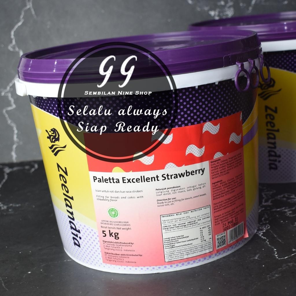 

Zeelandia PALETTA Excellent STRAWBERRY 5 KG Selai Strawbery Stoberi