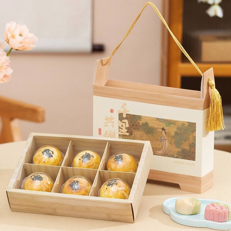 

Box MoonCake isi 6 sekat/ Kotak Mooncake 6 sekat /Cup Moncake