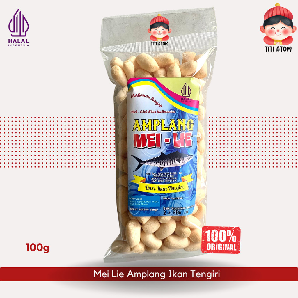

Mei Lie Meilie Amplang Kuku Macan Ikan Tengiri Oleh Oleh Khas Samarinda Kalimantan 100g