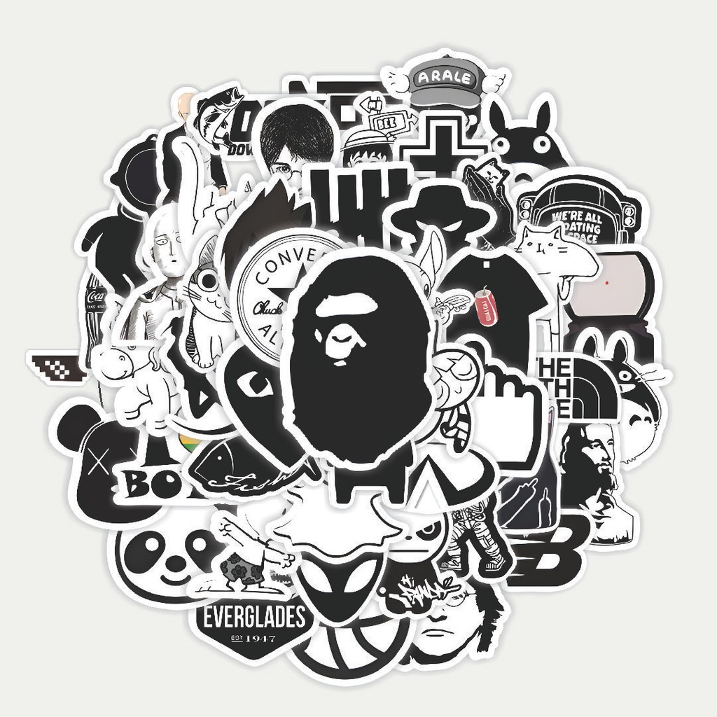 

Sticker Pack Stiker Funny White and Black Custom [Kustom Putih dan Hitam Lucu] | Sticker TUMBLR | Stiker LAPTOP KOPER HELM