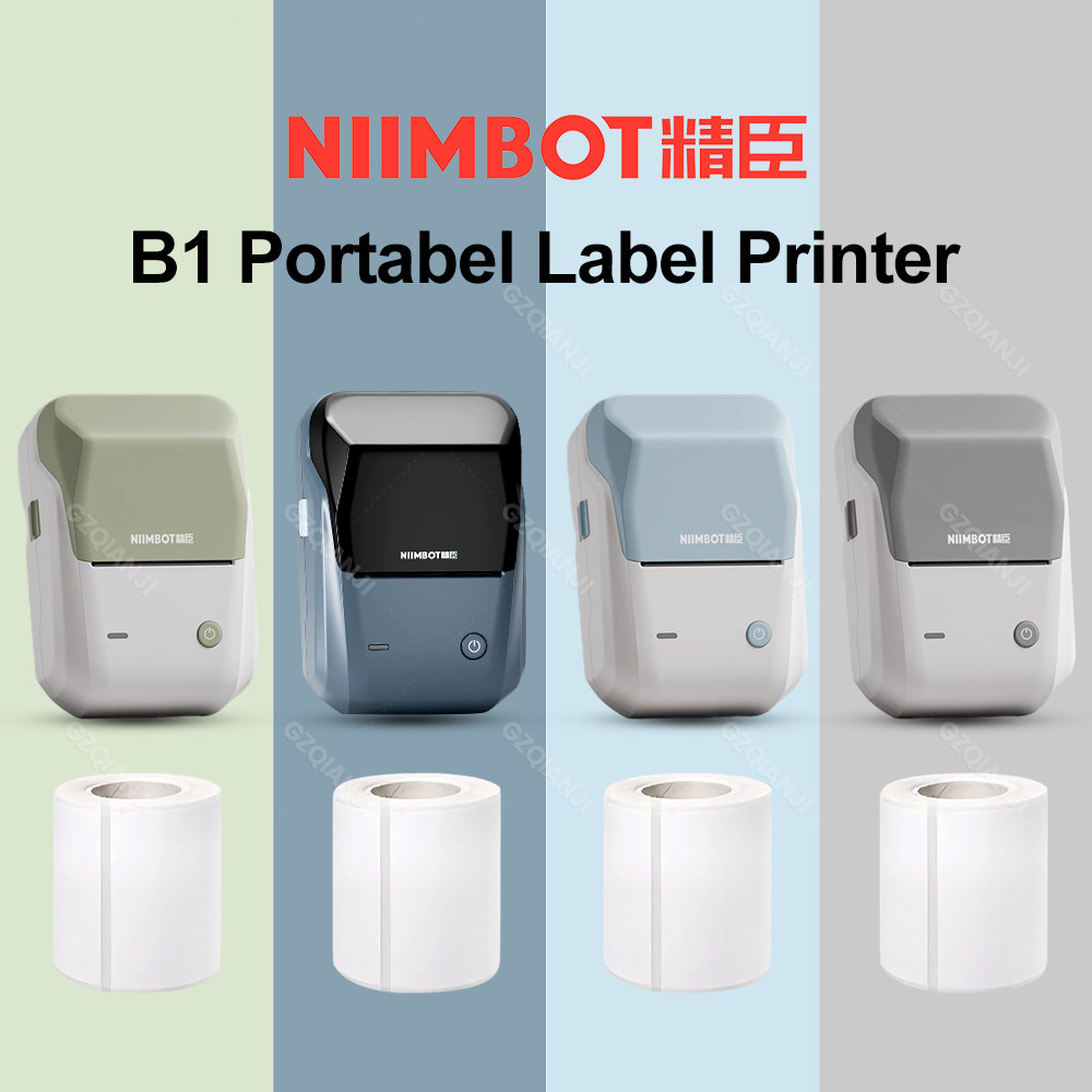 

Niimbot B1 Label Mini Thermal Self-adhesive Printer BT Portable Labeller For Mobile Sticker Pocket Color Maker Printing Cheaper