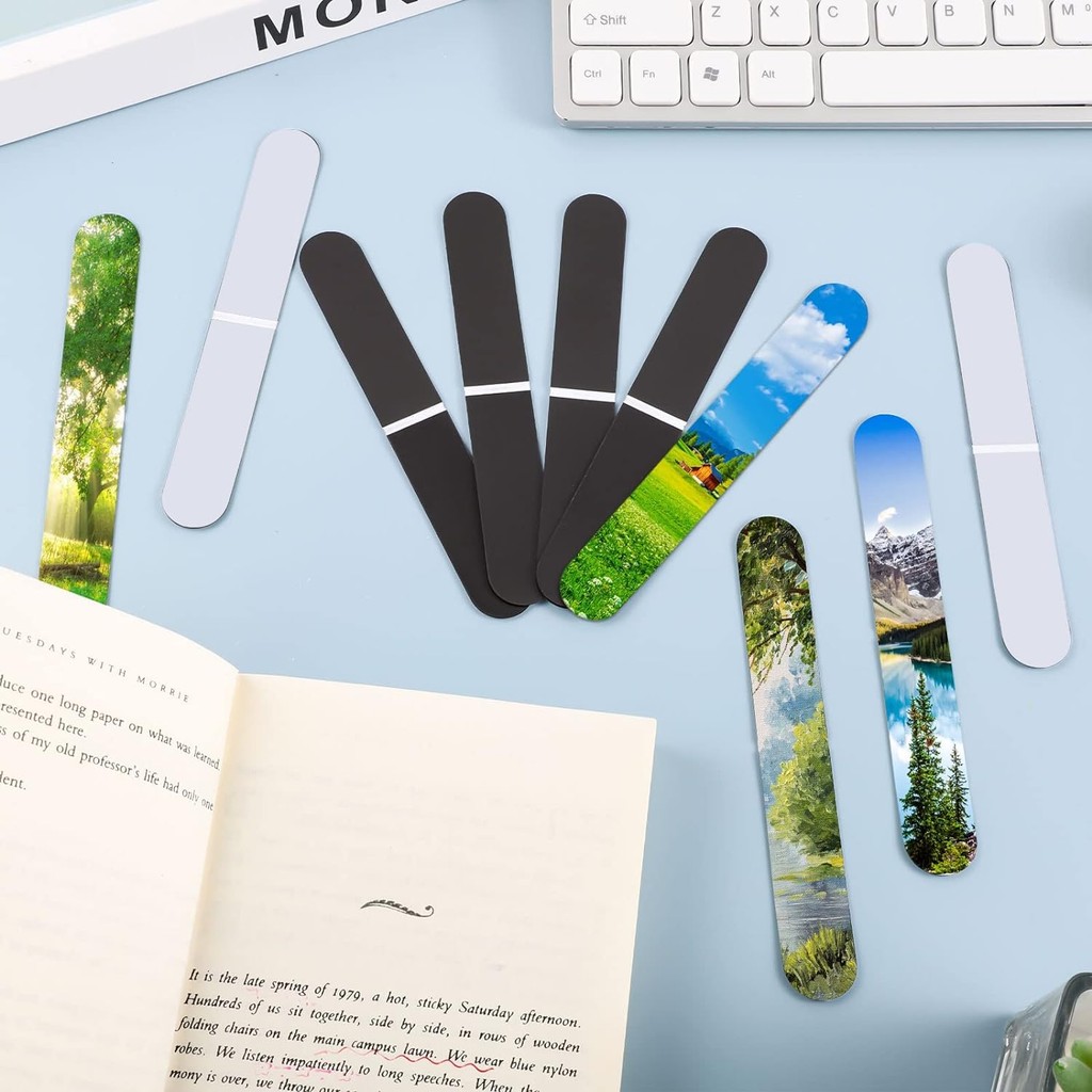 

Free Shipping 10 Pcs/Lot Sublimation Magnetic Bookmarks Book Marker Clips Graduation Gifts For Students/Book Lovers