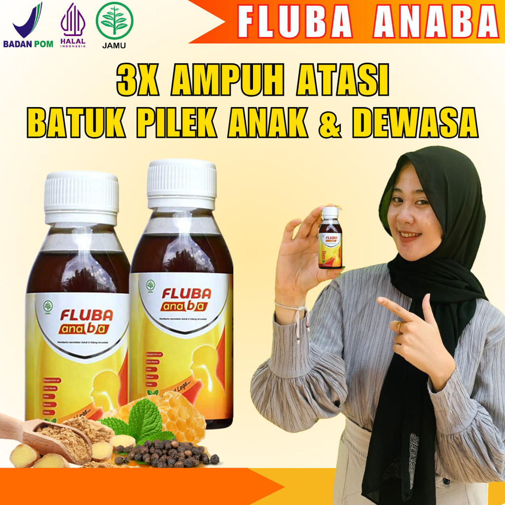

Fluba Anaba Bantu Atasi Flu Batuk Radang Tenggorokan Anak dan Dewasa Halal BPOM