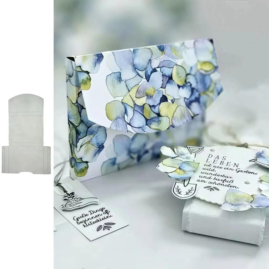 

2025 New Arrival Gift Box Metal Cutting Dies Scrapbook Paper Craft Knife Mould Blade Punch Envelope Stencils