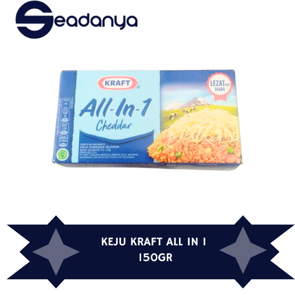 

Keju Kraft All In 1 Cheddar Cheese 150 g