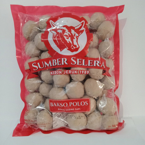 

sumber selera bakso polos 325g isi 25pcs