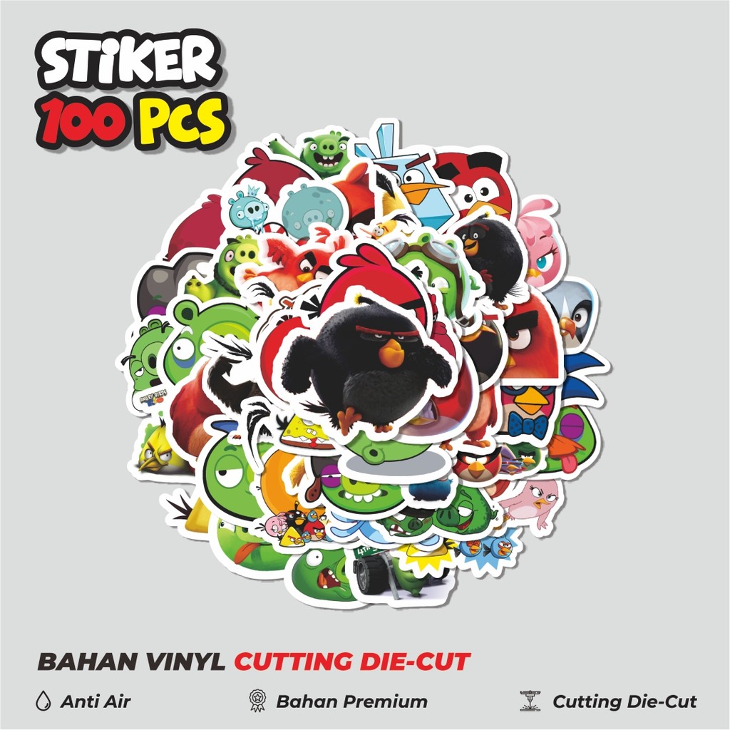 

Terbaru! 50 pcs Stiker Game Series Angry Birds Mobile Character Mix 2 Dekorasi Lucu Kreatif untuk Notebook, Skateboard, HP