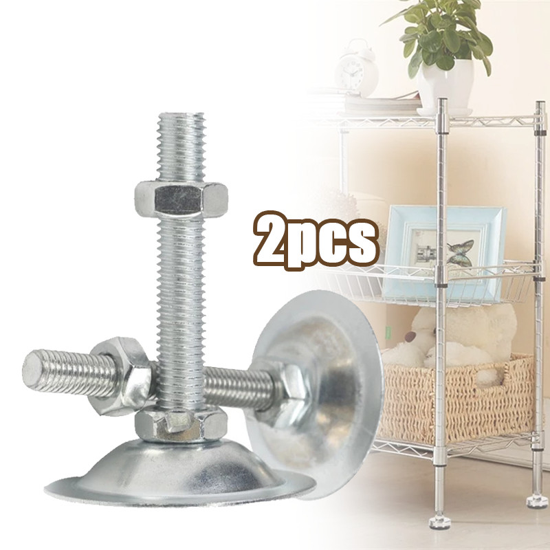 Kaki Meja Adjuster Foot M12 Tinggi 10cm/15cm Galvanis  Kaki Stabil Meja Foot Adjuster M8