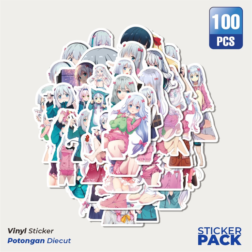 

Super Hemat! 100 PCS Stiker Stiker Acgn Beauty Girls Series Ero Manga Sensei Character Waterproof Aesthetic- Untuk Laptop, Motor, dan Helm - Paper Stationery Pack