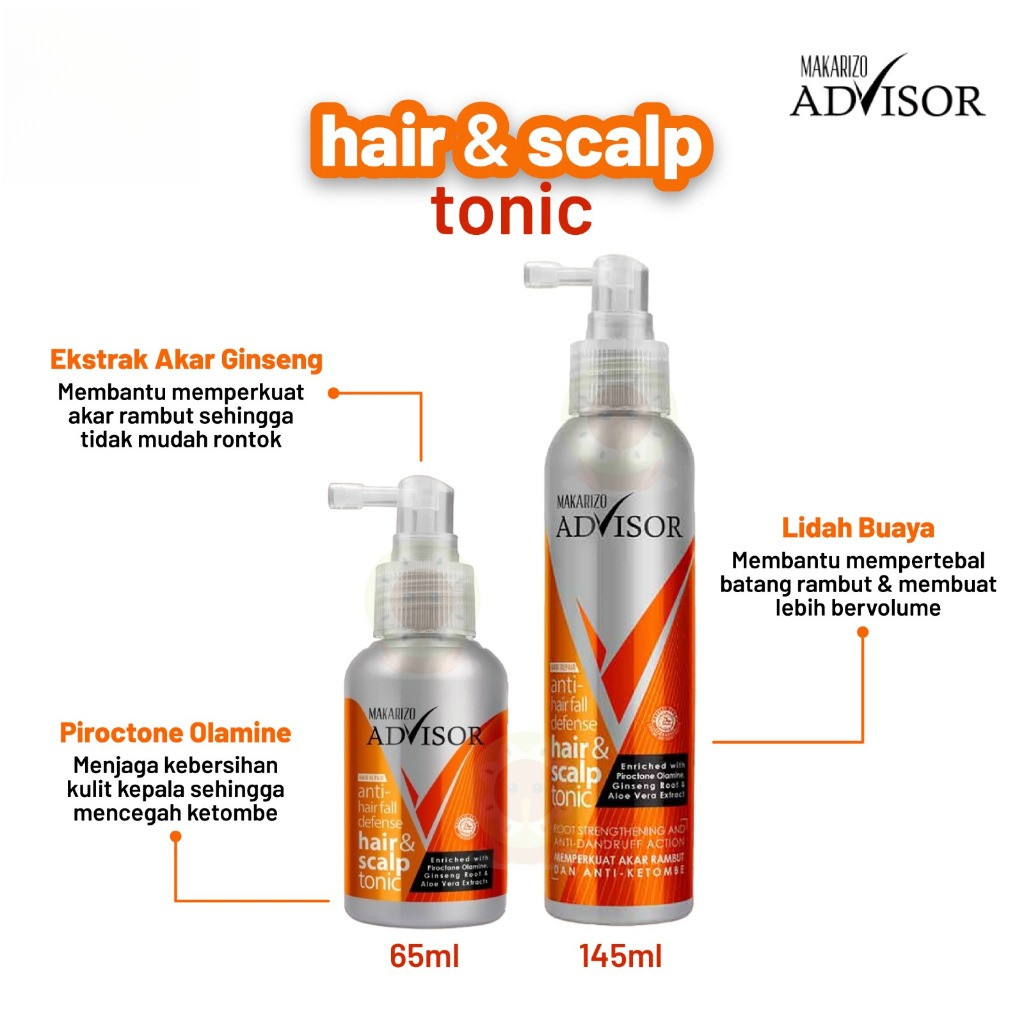MAKARIZO ADVISOR HAIR & SCALP TONIC 145ML - MAKARIZO HAIR TONIC