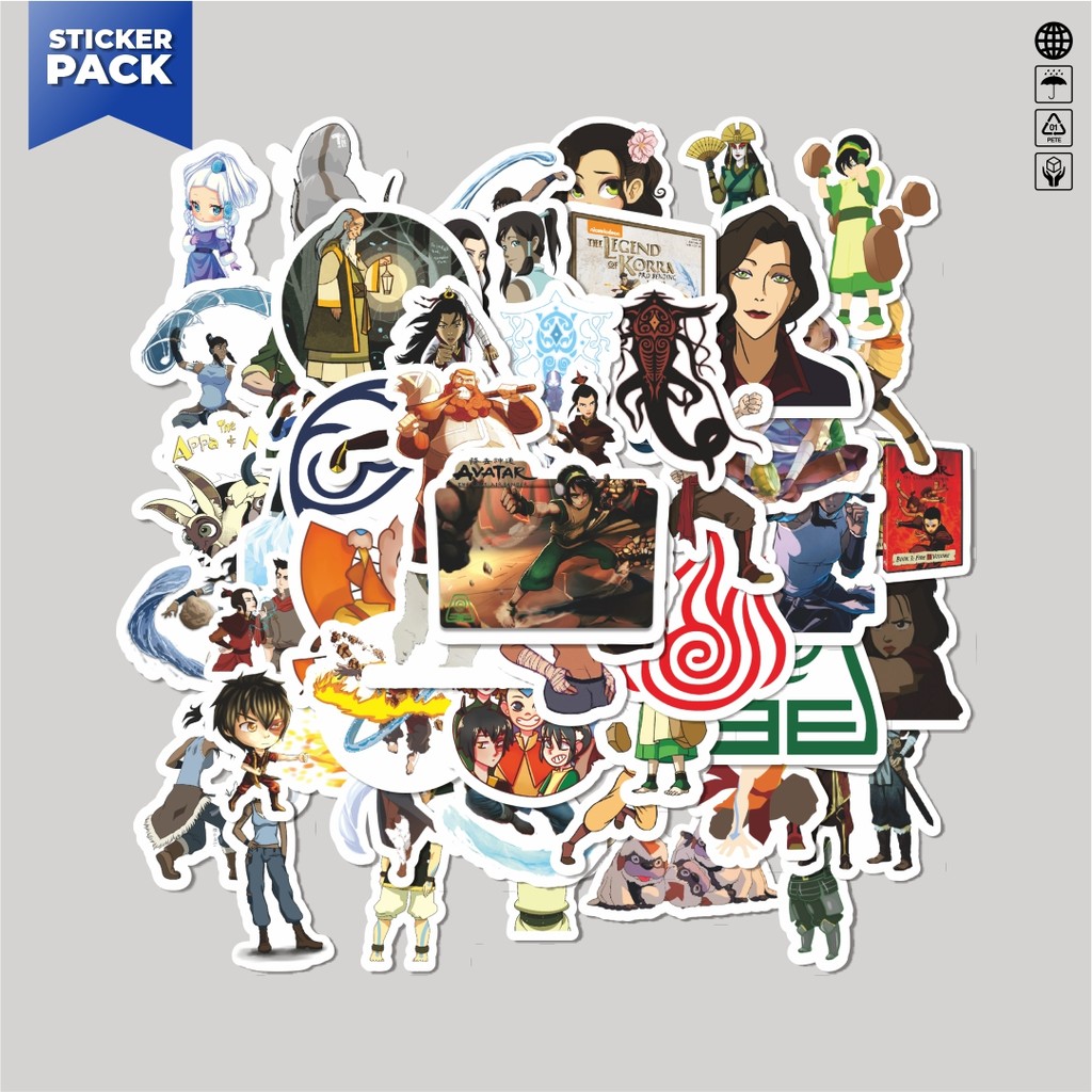 

[100PCS]Stiker Pack Stiker Nickelodeon Series Avatar Bender Character Mix 6 Aesthetic Vinyl Anti Air Dekorasi Sticker Laptop Buku Journal Koper Helm Casing HP Gitar Helm Skateboard