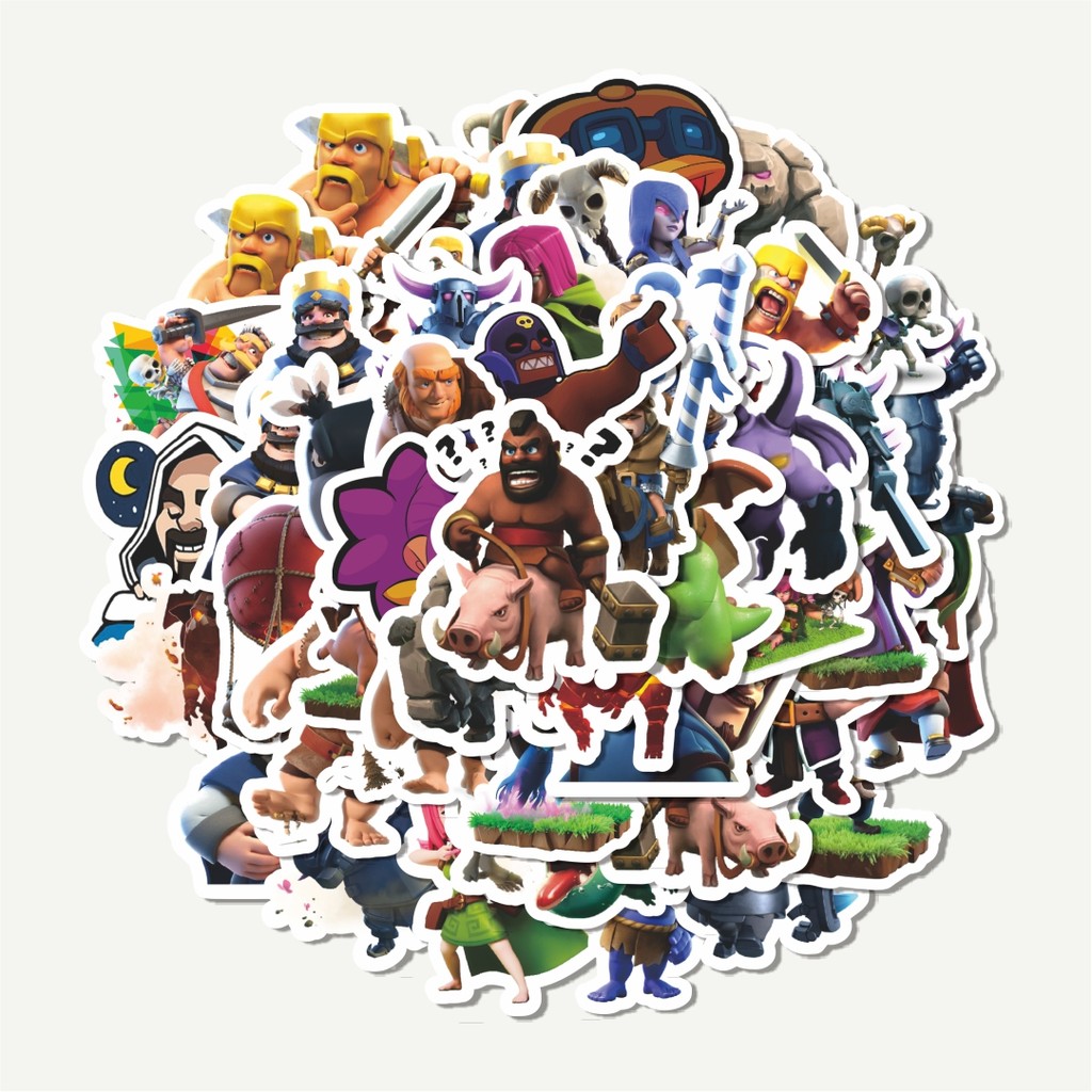 

Sticker Pack Stiker Clash Of Clans Game Video Series 4 | Sticker TUMBLR | Stiker LAPTOP KOPER HELM