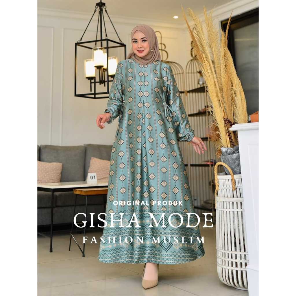 GAMIS CAMELIA SILK PREMIUM  | GAMIS MOTIF SILK ARMANI|GAMIS MOTIF SILK BUSUI TERBARU  |GAMIS LEBARAN