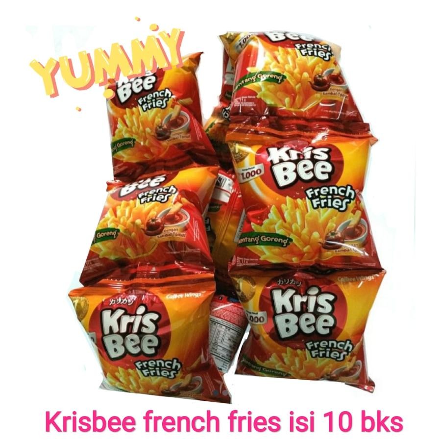 

Krisbee french fries snack eceran 1500 | renceng isi 10 bks