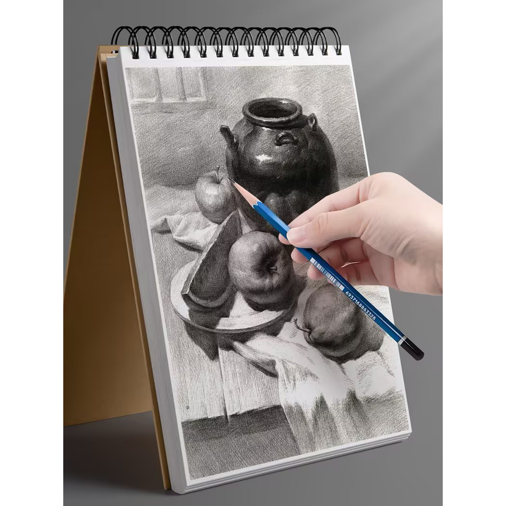 

1 Pack 30-Sheets,Vintage Cowhide Sketchbook For Artists –Top Spiral Bound Sketch Pad ,A4 A5 A6, Acid Free Art Sketchbook Artisti