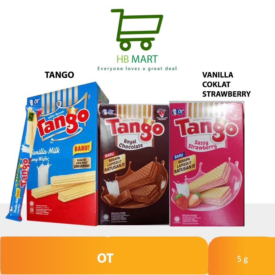 

TANGO WAFER CHOCOLATE isi 20 pcs @ 5 gr - (HARGA 1 BOX)